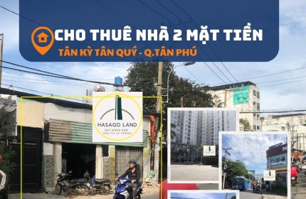 Cho thuê Nhà 2 Mặt Tiền Tân Kỳ Tân Quý,84m2, 30triệu,NGANG 7M-gần Chung Cư